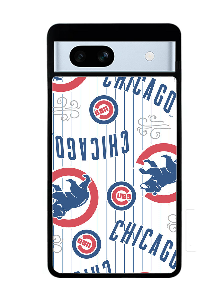 Chicago Cubs Baseball Doodle Google Pixel 7A Case