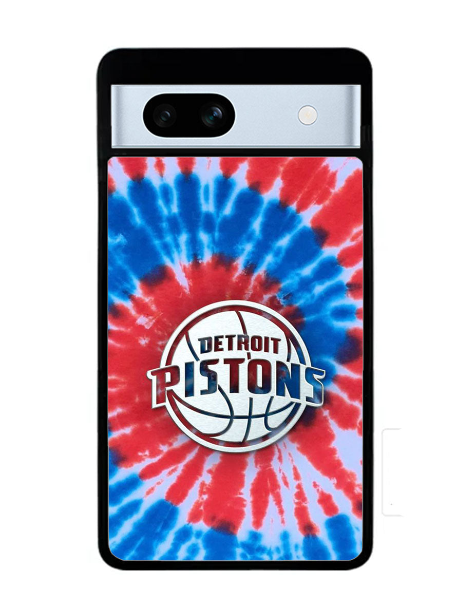 Detroit Pistons Tie Dye Style Logo Google Pixel 7A Case