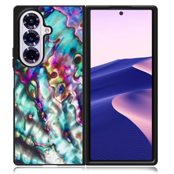 Mother of Pearl Abalone Samsung Galaxy Z Fold 7 5G Case BC2872