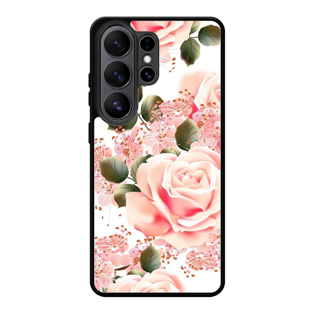 Flowers Pink Samsung Galaxy S26 Plus Case