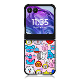 BTS BT21 Cute Pink Motorola Moto Razr Plus 2025/2024 Case, Moto Razr 50 Ultra 5G BC2910