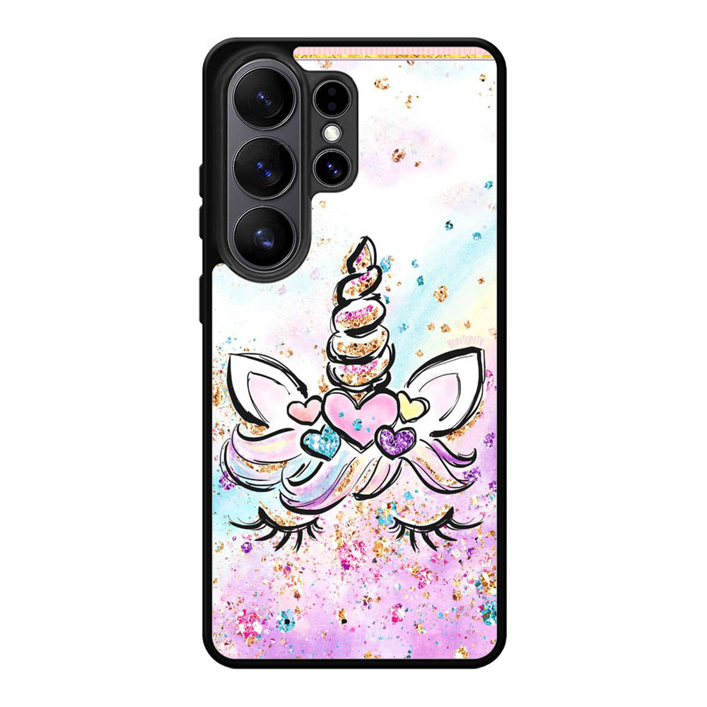 Cute Unicorn Sparkling Samsung Galaxy S26 Plus Case