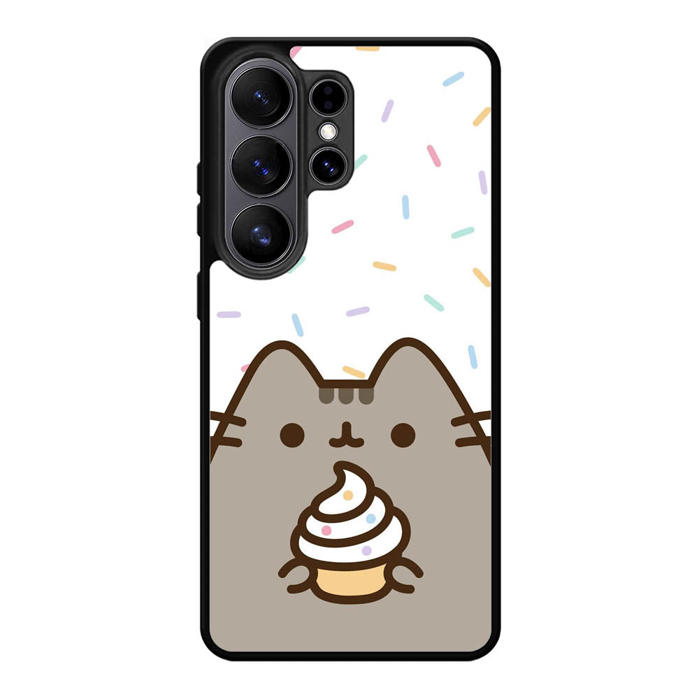 Pusheen The Cat Rainbow Cupcakes Samsung Galaxy S26 Plus Case DC1540