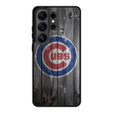 Chicago Cubs Wood Logo Samsung Galaxy S26 Plus Case