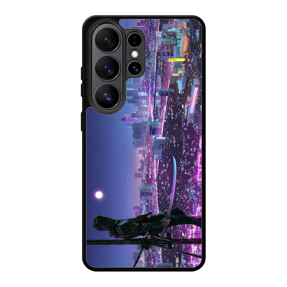 Cyberpunk City Samsung Galaxy S26 Plus Case