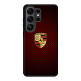 Porsche Logo Carbon Red Samsung Galaxy S26 Plus Case