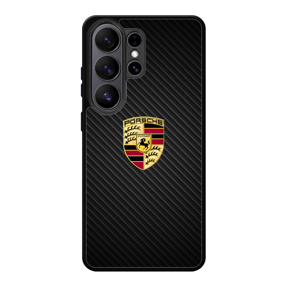 Porsche Logo Carbon Samsung Galaxy S26 Plus Case DC1505