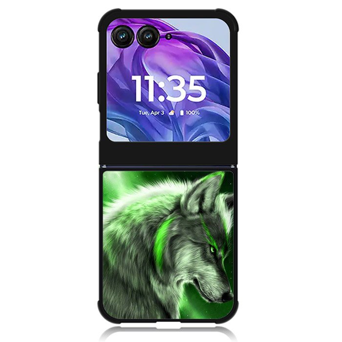 Wolf Green Motorola Moto Razr 2024 , Moto Razr 50 Case