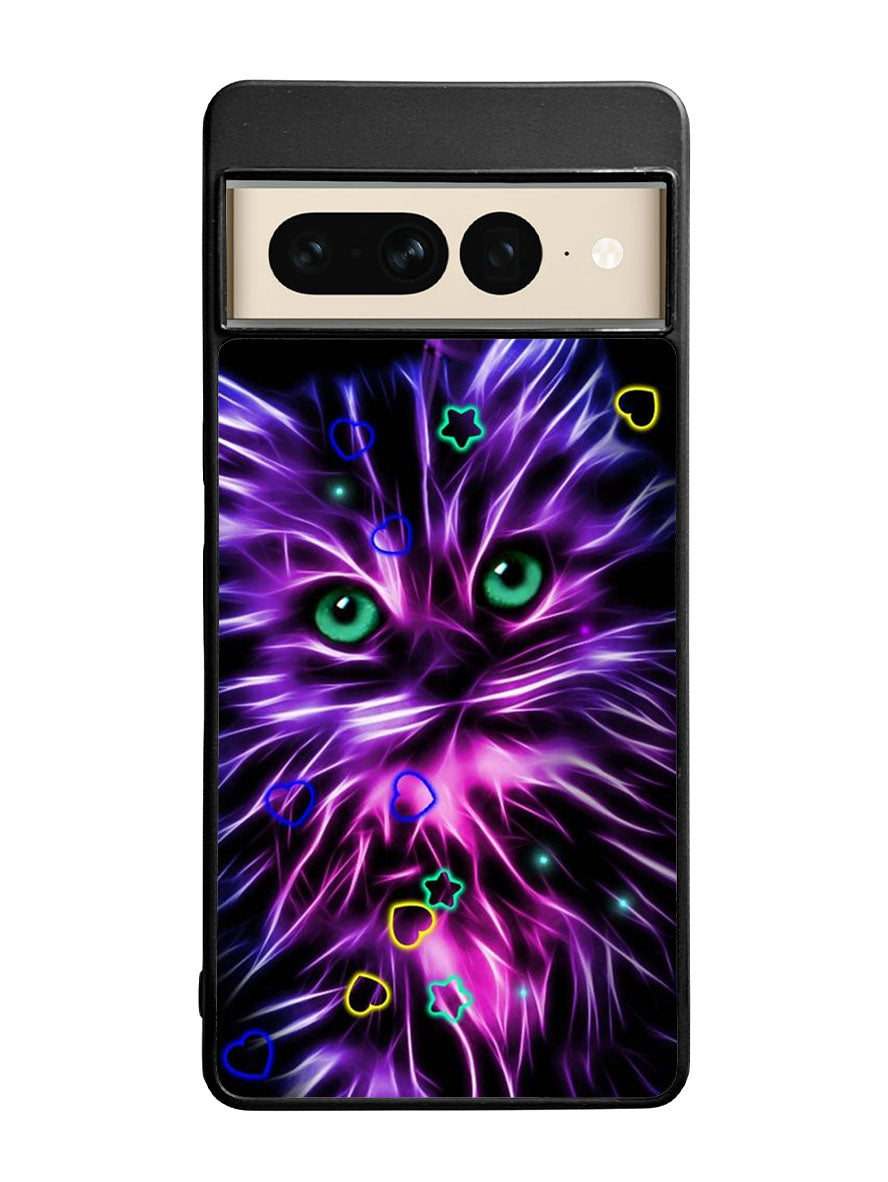 Cat Glow Purple 1st Google Pixel 7 Pro Case