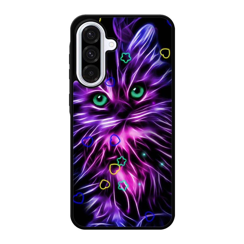 Cat Glow Purple 1st Samsung Galaxy A56 Case FE2887