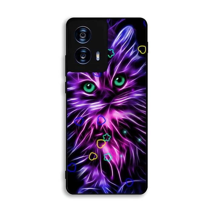 Cat Glow Purple 1st Motorola Moto G Power 5G 2024 Case FE2608