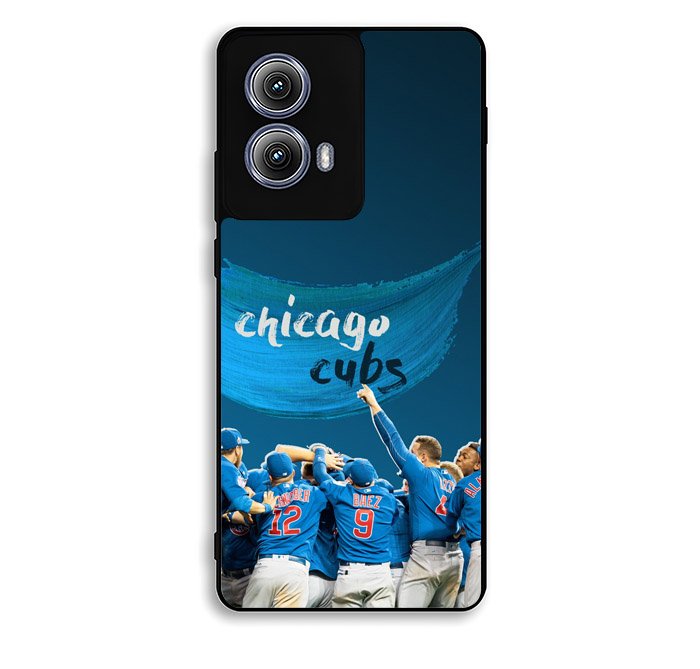 Chicago Cubs Blue Motorola Moto Edge 2024 Case FE1301
