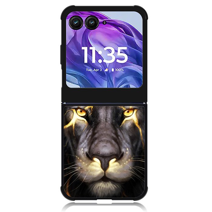 Gold Lion Motorola Moto Razr 2024 , Moto Razr 50 Case