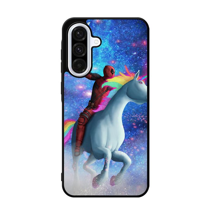 Deadpool on a Unicorn Samsung Galaxy A36 Case FE1513