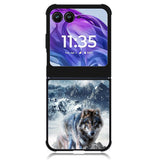 White Wolf Motorola Moto Razr 2024 , Moto Razr 50 Case