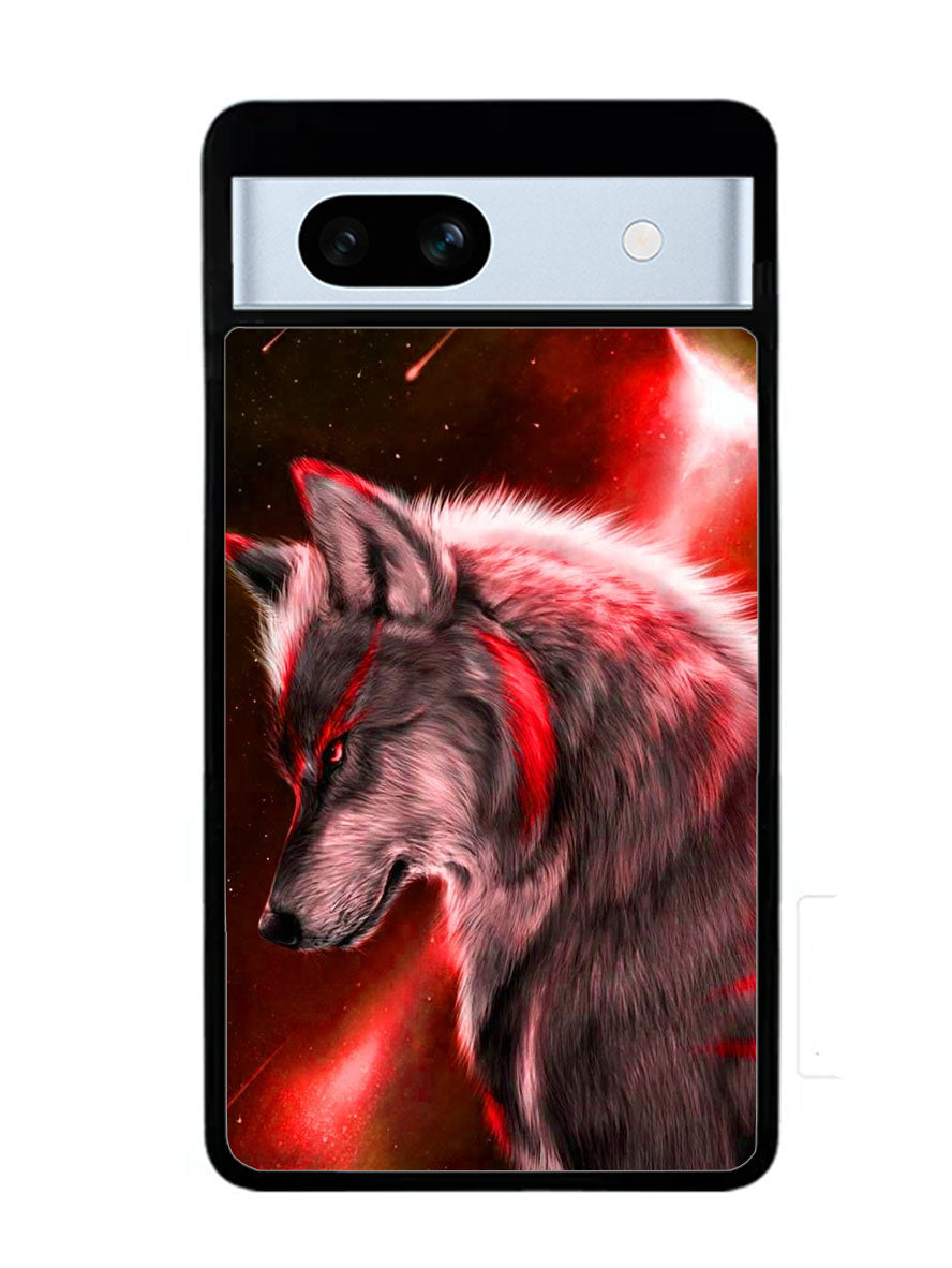 Cool Wolf Red Google Pixel 7A Case
