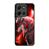 Cool Wolf Red Motorola Moto G 5G 2025 Case FE1244