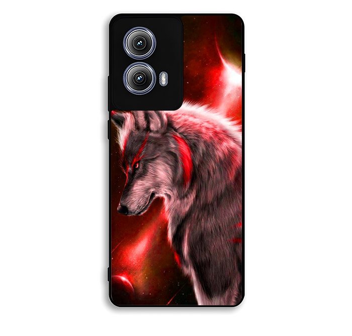 Cool Wolf Red Motorola Moto Edge 2024 Case FE1244