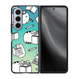 Pusheen Coloring Book Case Samsung Galaxy z Fold 5 5G BC0120