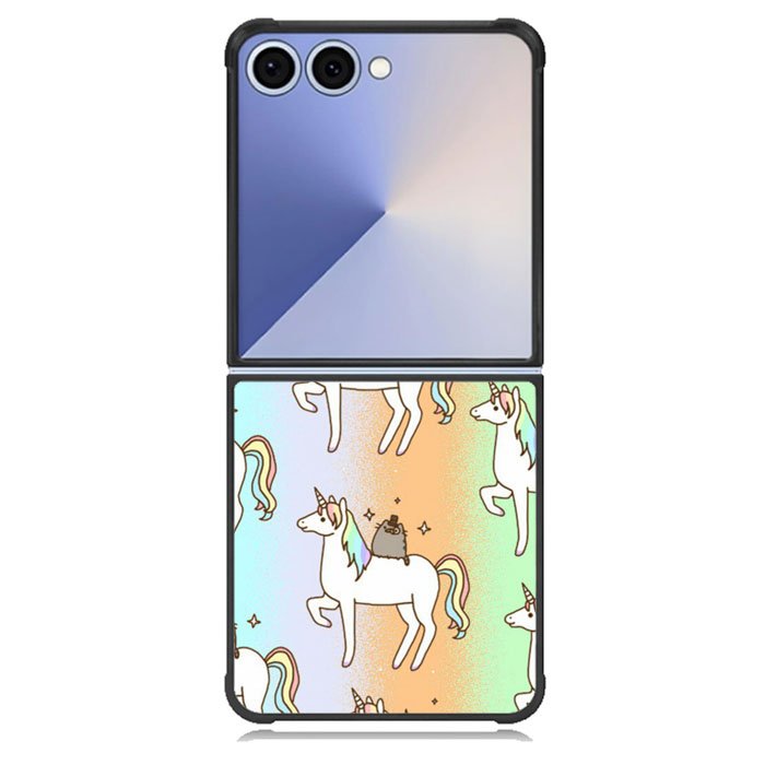Pusheen and Unicorn Samsung Galaxy Z Flip 7 Case BC0119