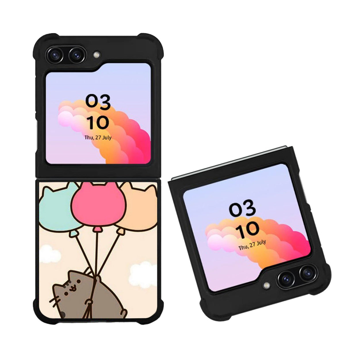 Pusheen the cat Happy Vibes Case Samsung Galaxy Z Flip 5 5G BC0118