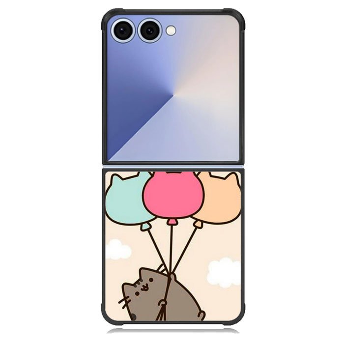Pusheen the cat Happy Vibes Samsung Galaxy Z Flip 7 Case BC0118