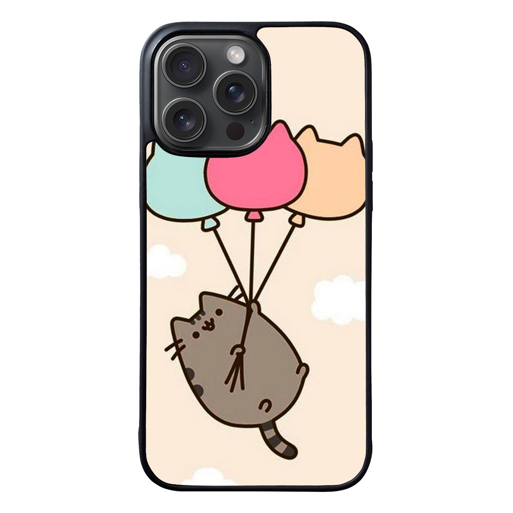 Pusheen the cat Happy Vibes Case iPhone 15 Pro Max BC0118