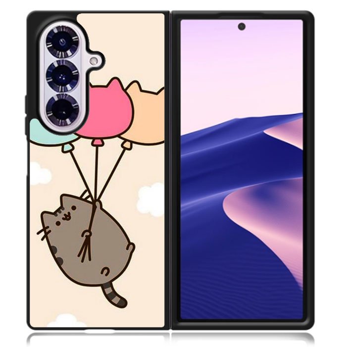 Pusheen the cat Happy Vibes Samsung Galaxy Z Fold 7 5G Case BC0118