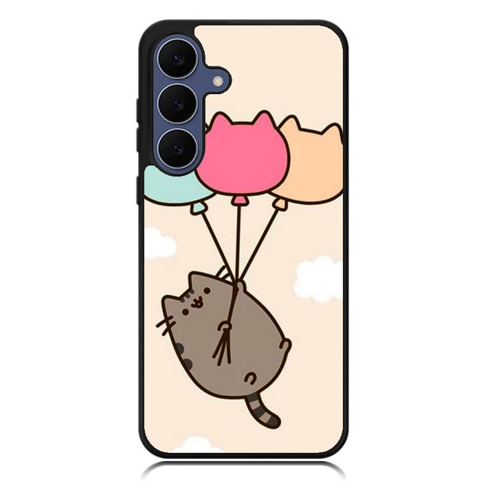 Pusheen the cat Happy Vibes Samsung Galaxy S25 FE Case BC0118