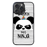 Panda Unicorn Wallpaper Case iPhone 15 Pro BC0114