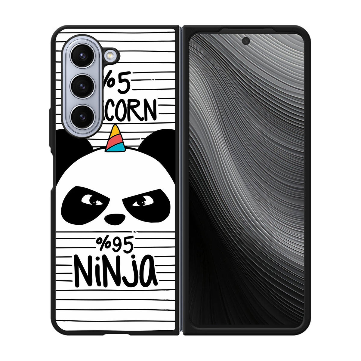 Panda Unicorn Wallpaper Case Samsung Galaxy z Fold 5 5G BC0114