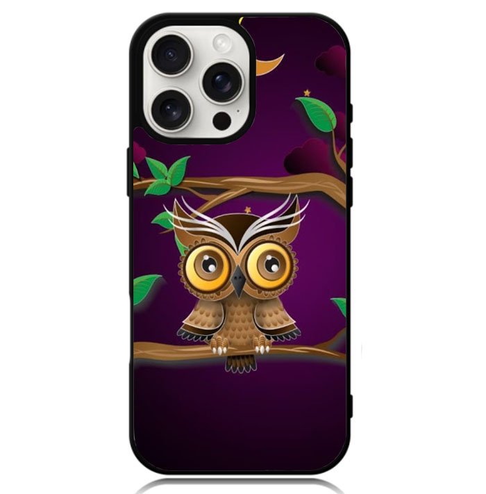 The Owl Purple Midnight Case iPhone 16 Pro BC0098