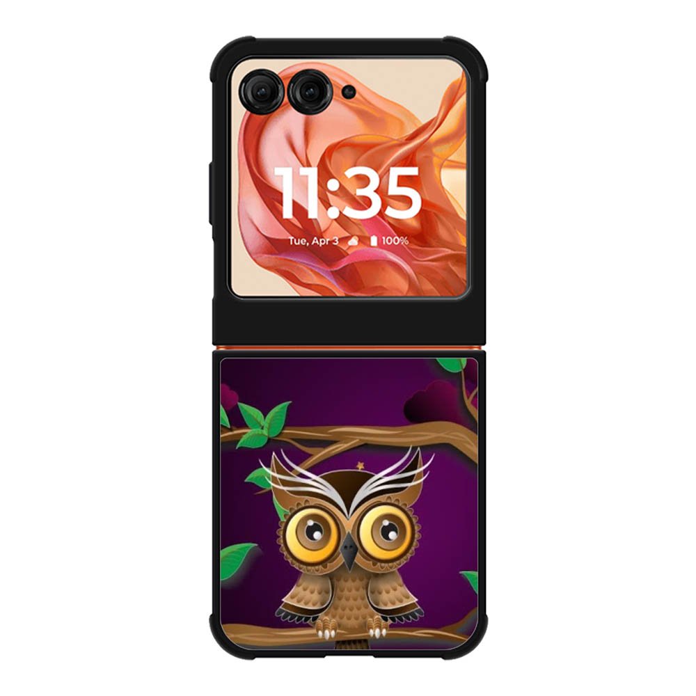 The Owl Purple Midnight Motorola Moto Razr 2025/2024 , Moto Razr 60/50 Case BC0098