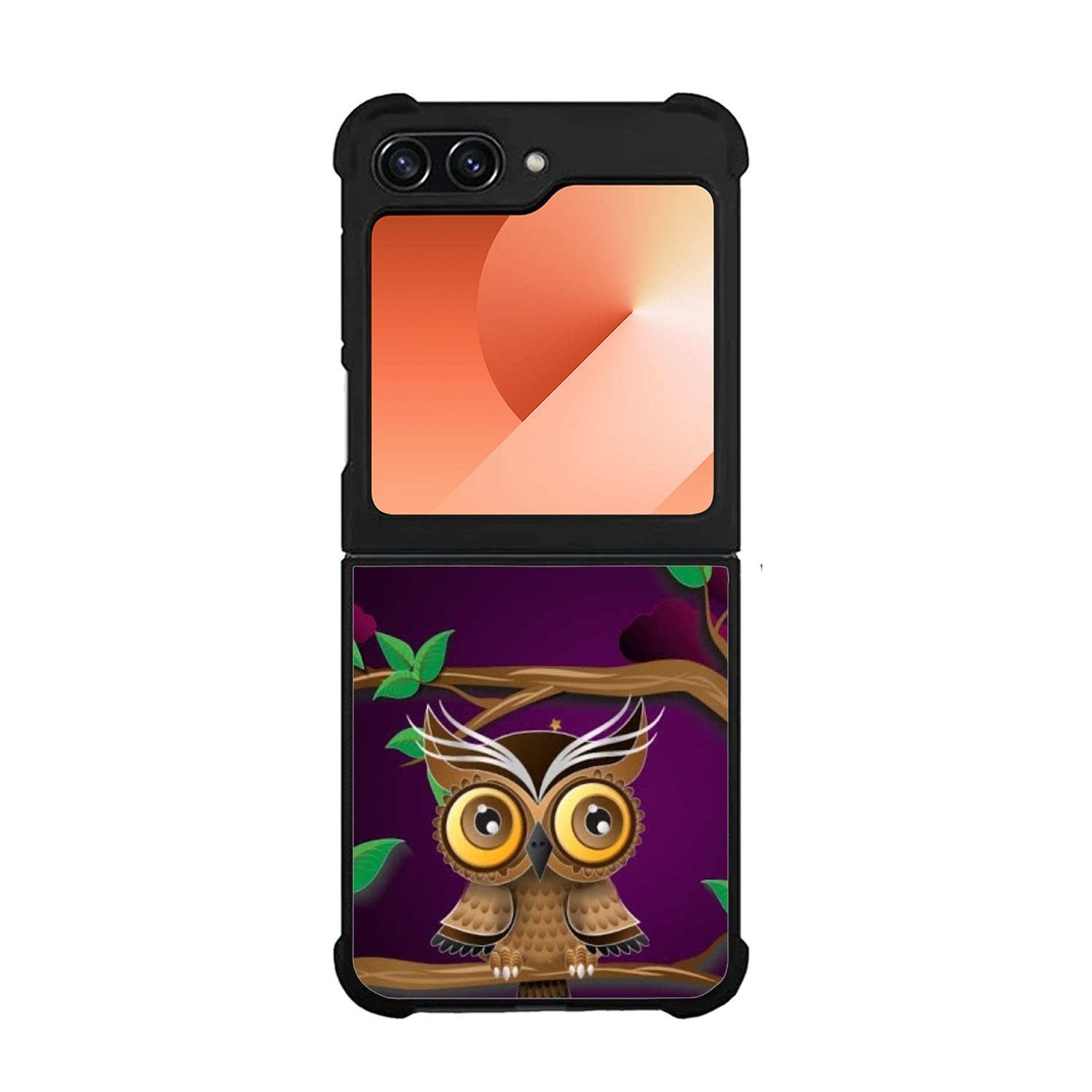 The Owl Purple Midnight Case Samsung Galaxy Z Flip 6 5G BC0098