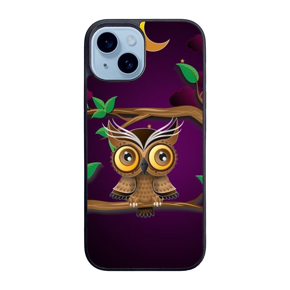 The Owl Purple Midnight Case iPhone 15 BC0098