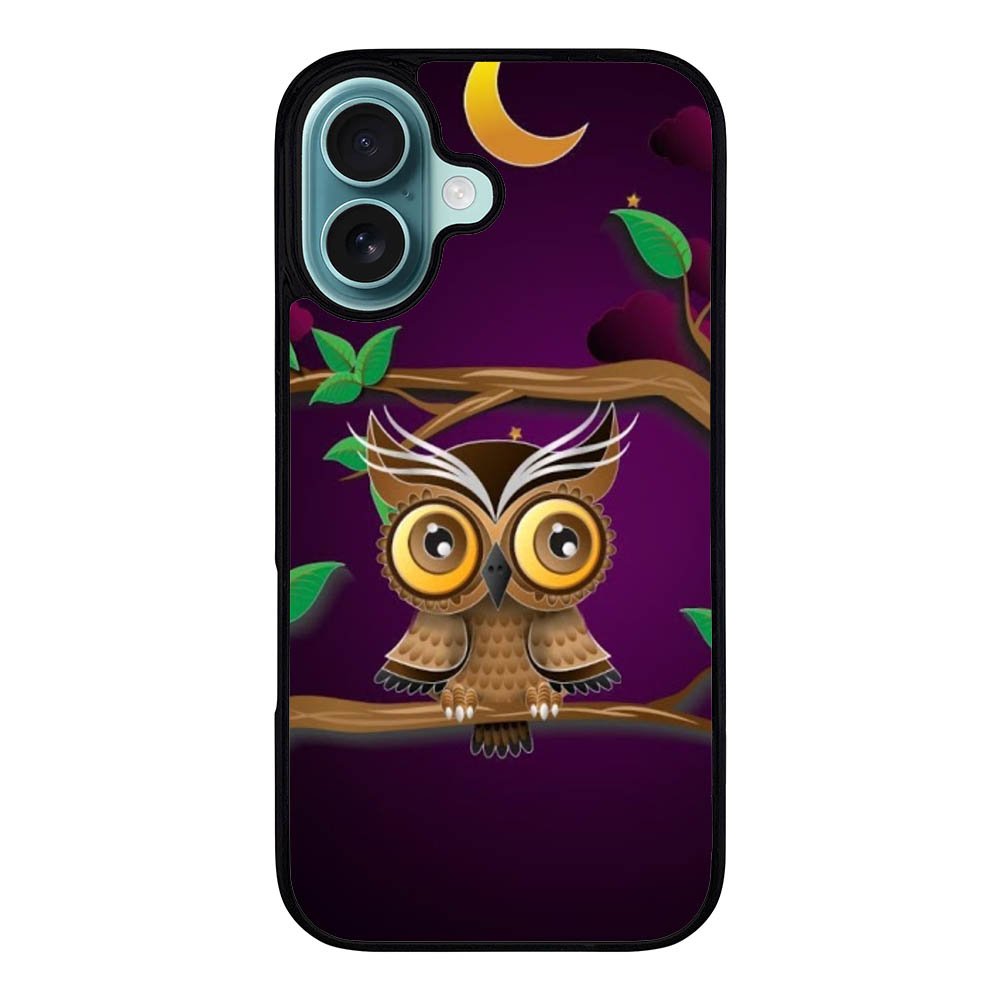 The Owl Purple Midnight Case iPhone 16 Plus BC0098