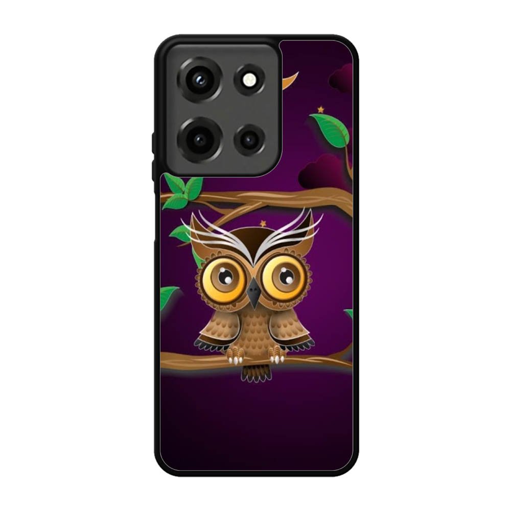The Owl Purple Midnight Motorola Moto G 5G 2025 Case BC0098