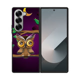 The Owl Purple Midnight Case Samsung Galaxy Z Fold 6 5G BC0098