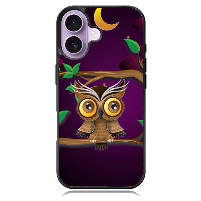 The Owl Purple Midnight iPhone 17 Case BC0098