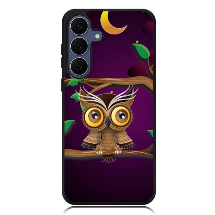 The Owl Purple Midnight Samsung Galaxy S25 FE Case BC0098
