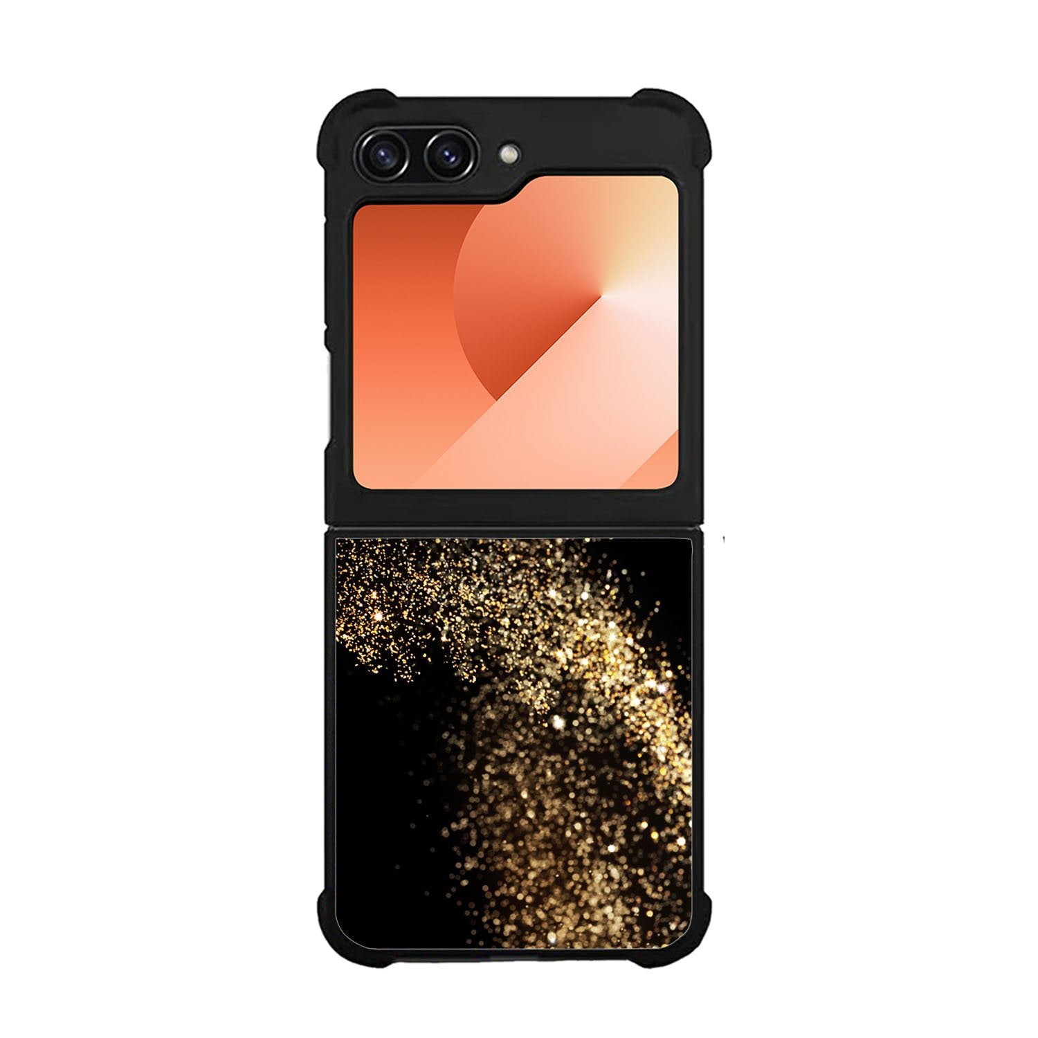 Black Sparkle Case Samsung Galaxy Z Flip 6 5G BC0094