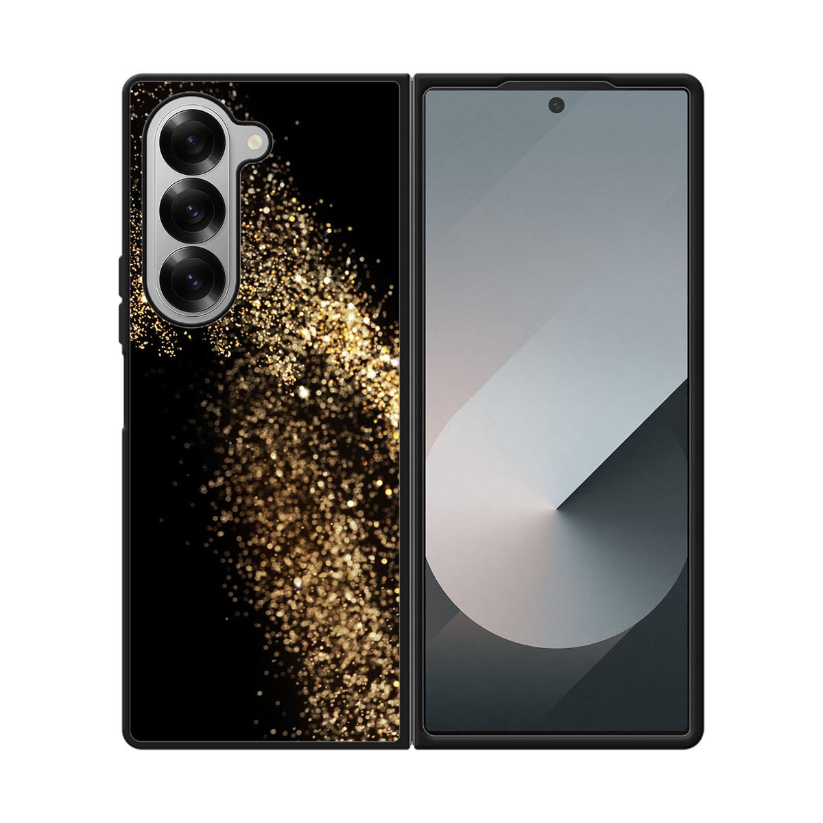 Black Sparkle Case Samsung Galaxy Z Fold 6 5G BC0094