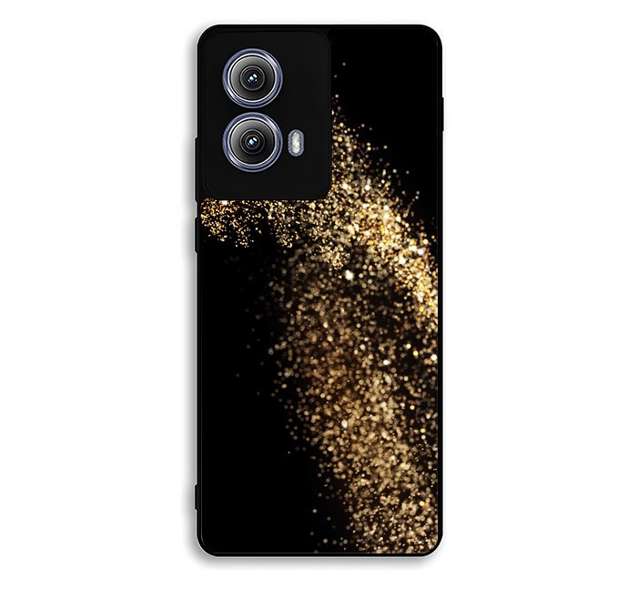 Black Sparkle Motorola Moto Edge 2024 Case BC0094