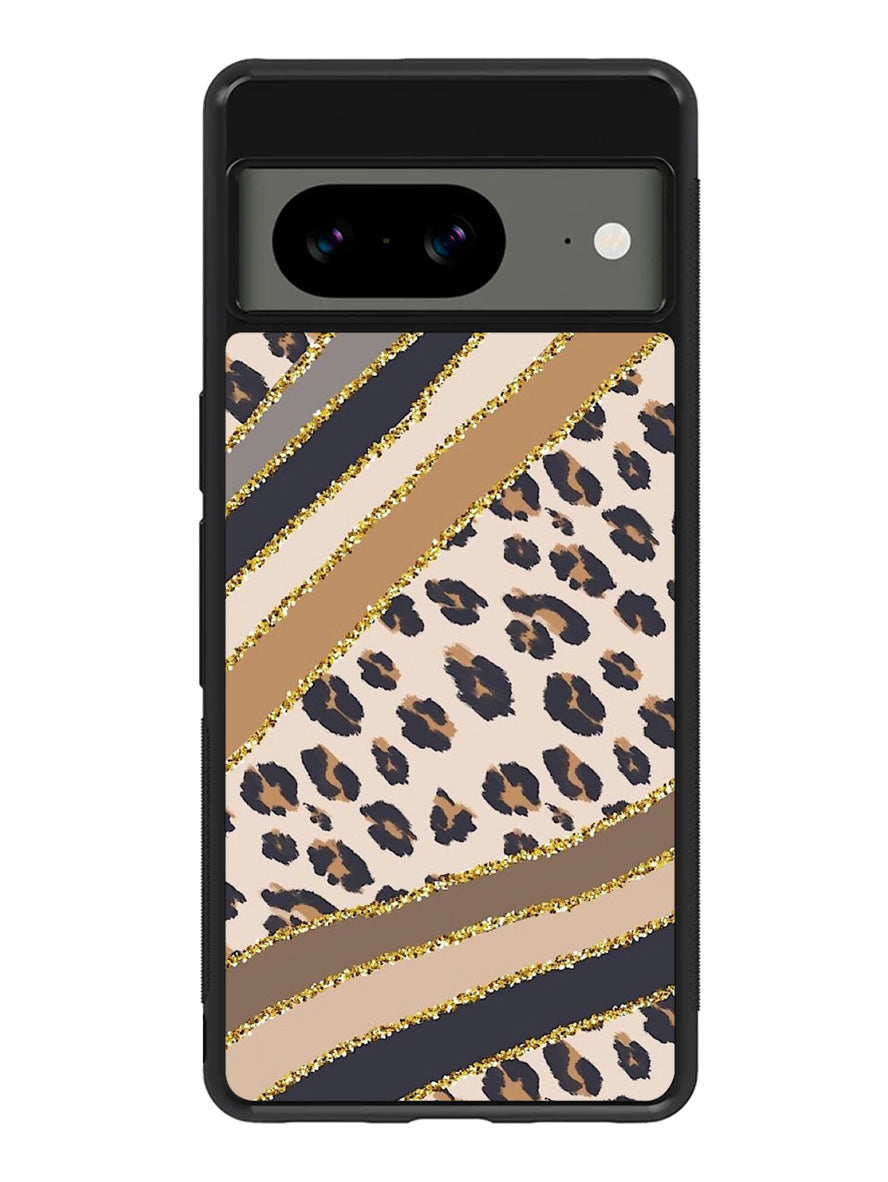 Leopard Gold Google Pixel 8a Case