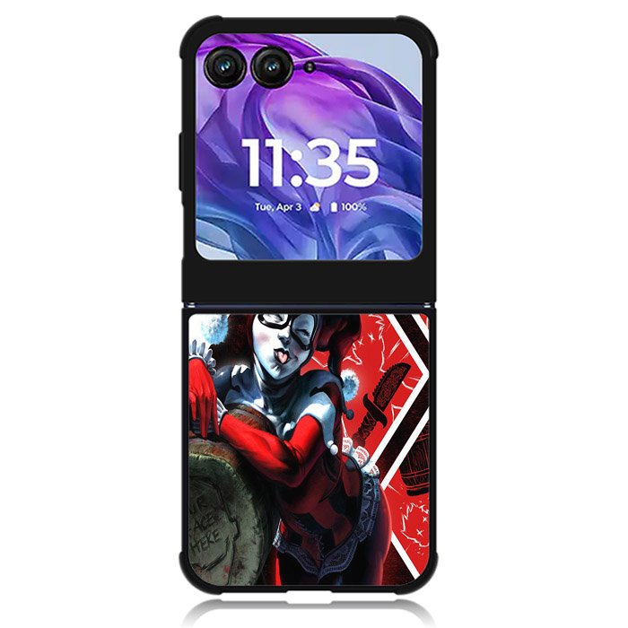 Mallet in Harley Quinn Motorola Moto Razr 2024 , Moto Razr 50 Case