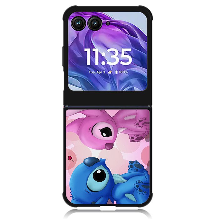 Stitch Pink And Blue 1st Motorola Moto Razr 2024 , Moto Razr 50 Case