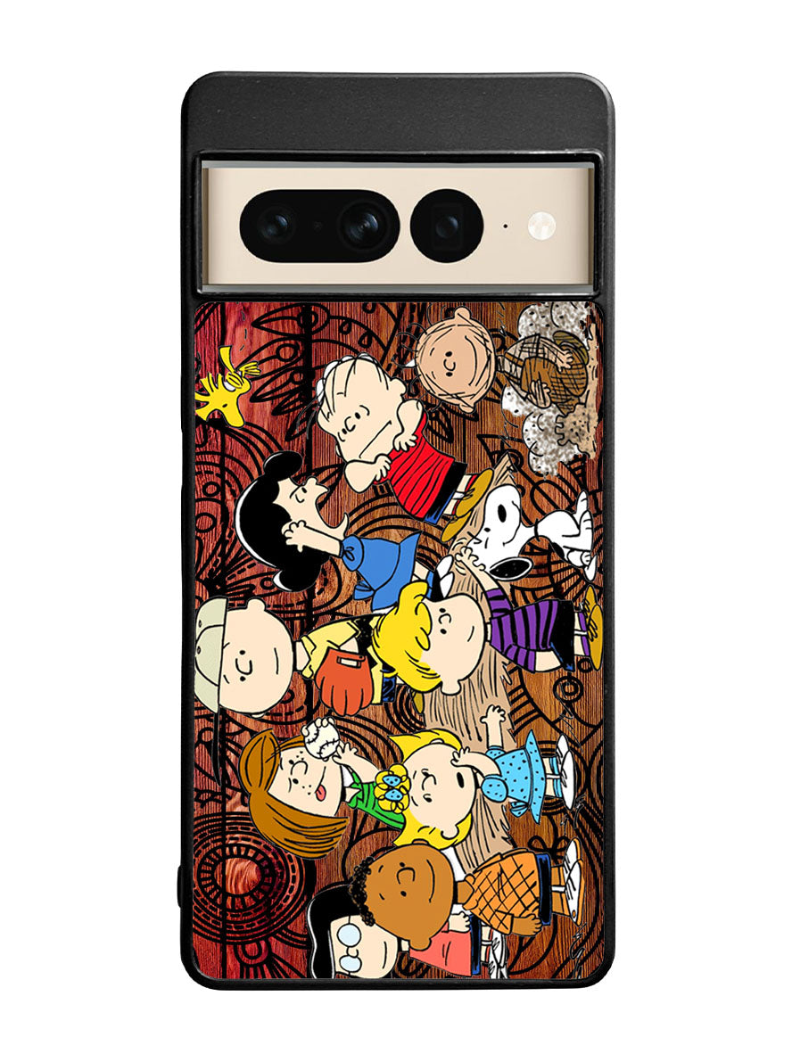 Peanuts In Background Wood Art Google Pixel 7 Pro Case