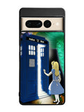 Alice Wonderland On Tardis Google Pixel 7 Pro Case
