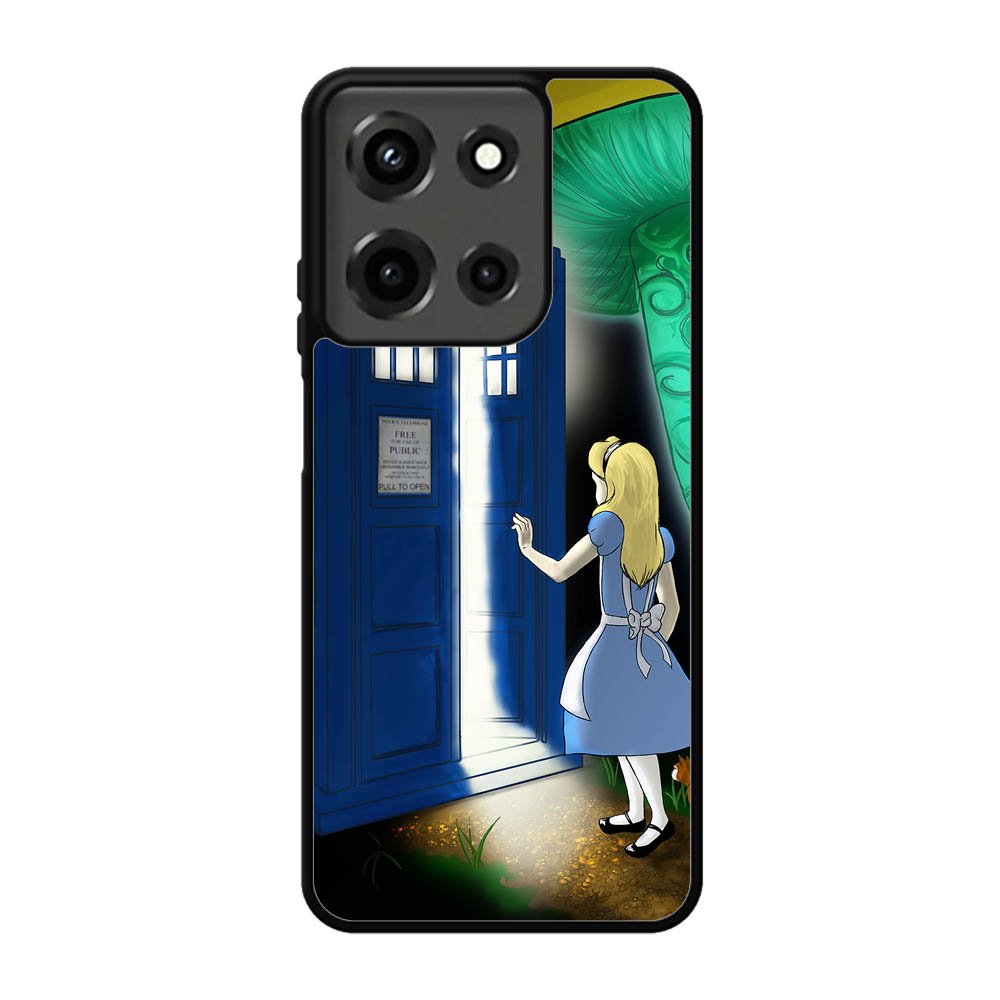 Alice Wonderland On Tardis Motorola Moto G 5G 2025 Case FE4960