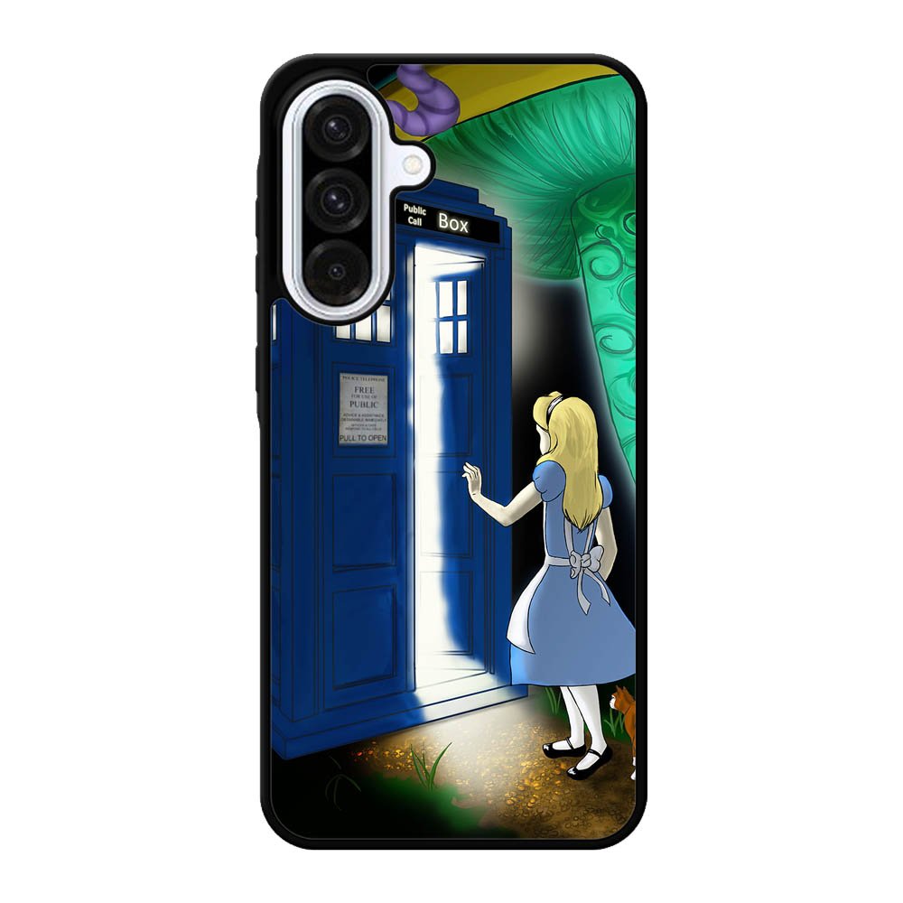 Alice Wonderland On Tardis Samsung Galaxy A56 Case FE4960